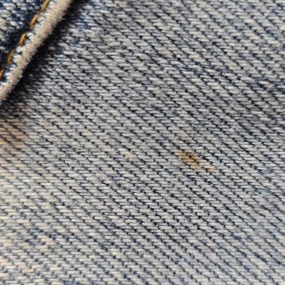 L'AGENCE Light Blue Straight Leg Jeans Distressed with Raw Hem Sz 25 - Picture 11 of 12